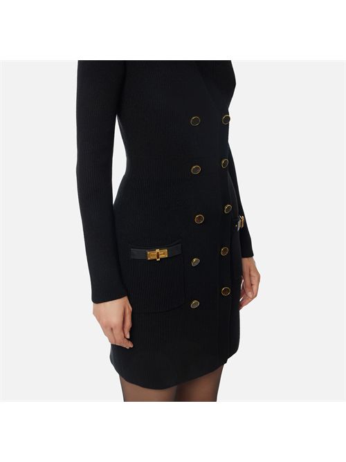 Mini abito in maglia con decorazioni gioiello ELISABETTA FRANCHI | AM04S56E2/110